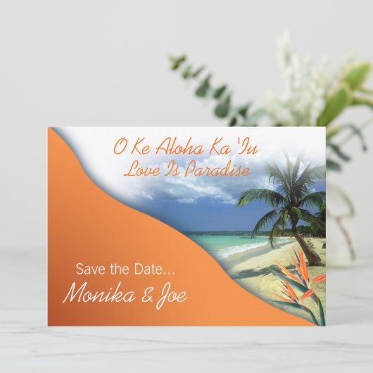 Monika's Custom Las Vegas Save the Date (Staand voorkant)
