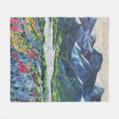 Moniques Alaskan Mountains fleece deken (Voorkant (Horizontaal))
