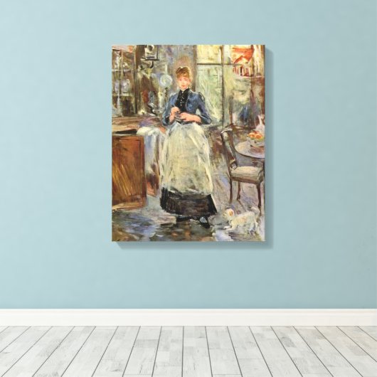Monisot's "The Dining Room" canvasprint Canvas Afdruk (Insitu (Houten vloer))