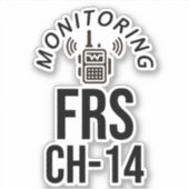 Monitor FRS Channel 14 Sticker (Voorkant)