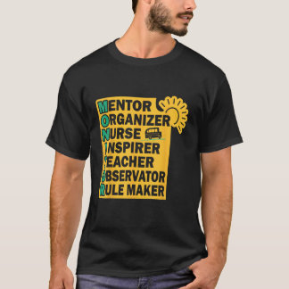 Monitor motivational quote school bus aide t-shirt