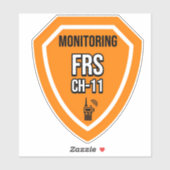 Monitoring FRS Channel 11 Sticker (Vel)