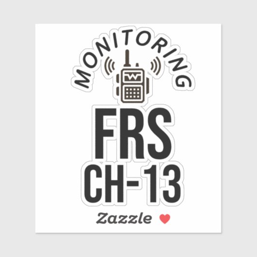 Monitoring FRS Channel 13 Sticker (Vel)