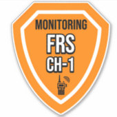 Monitoring FRS Channel 1 Sticker (Voorkant)