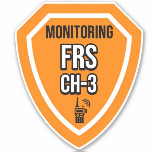 Monitoring FRS Channel 3 Sticker (Voorkant)