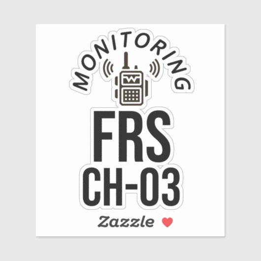 Monitoring FRS Channel 3 Sticker (Vel)