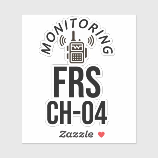 Monitoring FRS Channel 4 Sticker (Vel)