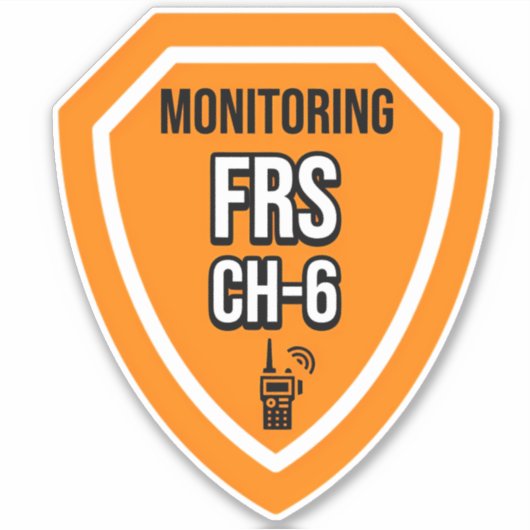 Monitoring FRS Channel 6 Sticker (Voorkant)