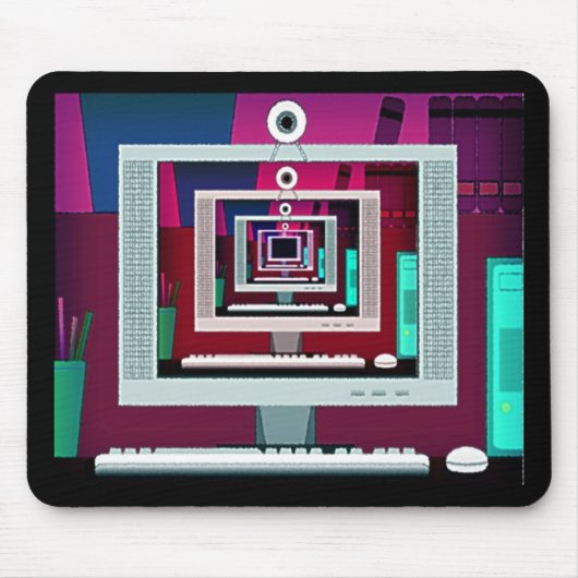Monitorreflecties Mousepad Muismat (Voorkant)