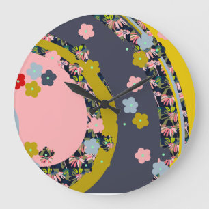 Monjii Floral Clock Grote Klok