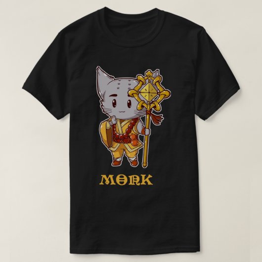 Monk Cat T-shirt (Design voorkant)