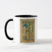 Monk Eadwine aan het werk met het manuscript, Mok (Links)