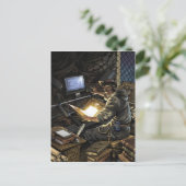 Monk met Briefkaart voor boekscanner (Staand voorkant)