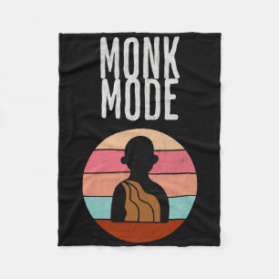 Monk Mode, Zen en Yoga, Meditatie, boeddhistisch, Fleece Deken