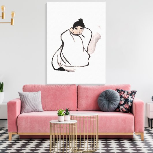 Monk - Zen Canvas Afdruk (Insitu (Woonkamer))