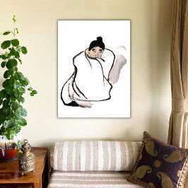 Monk - Zen Canvas Afdruk