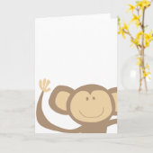 Monkee autour des cartes de voeux (Fleur jaune)