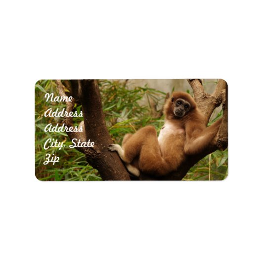 Monkey Address Sticker (Voorkant)