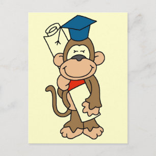 Monkey Afstuderen T-shirts en cadeaus Aankondigingskaart