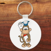 Monkey Afstuderen T-shirts en cadeaus Sleutelhanger (Voorkant)