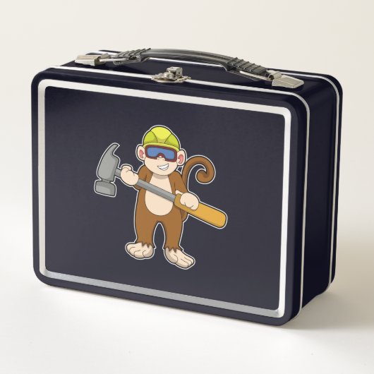 Monkey als ambachtsman met Hammer (Voorkant)