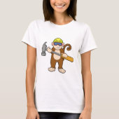 Monkey als ambachtsman met Hammer T-shirt (Voorkant)