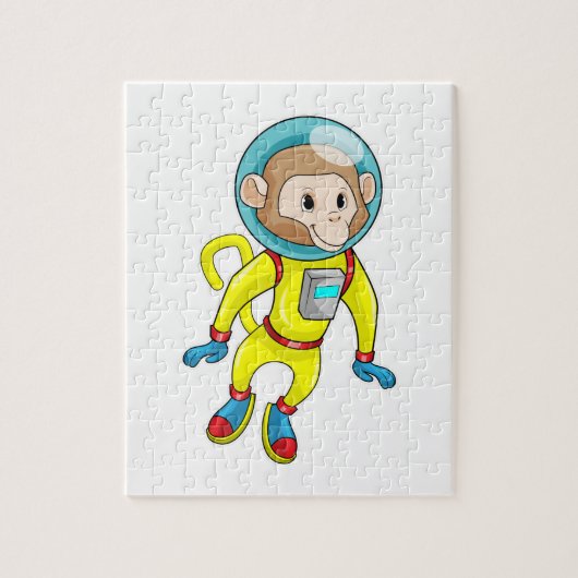 Monkey als Astronaut Legpuzzel (Verticaal)