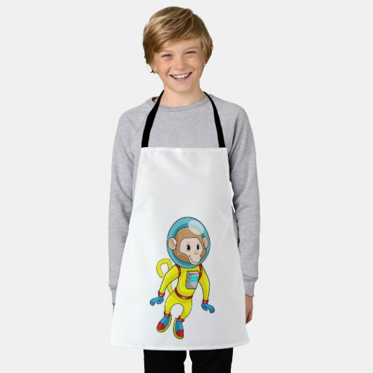 Monkey als Astronaut Schort (Gedragen)