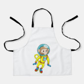 Monkey als Astronaut Schort (Voorkant)