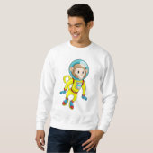 Monkey als Astronaut Trui (Voorkant volledig)