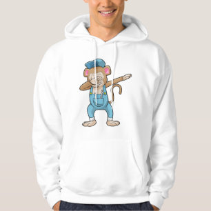 Monkey als Mechanisch op Hip Hop Dance Dab Hoodie
