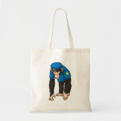 Monkey als politieagent met uniform tote bag (Voorkant)