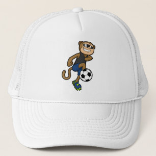 Monkey als voetballer bij Soccer Trucker Pet