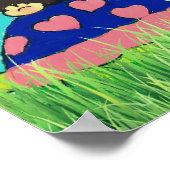 Monkey and Turtle Poster door Carol Zeock (Hoek)