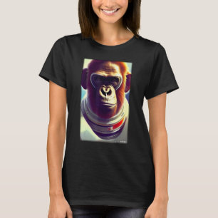 Monkey Ape Animal Astronaut Space Universe Galaxy T-shirt