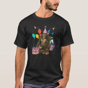 Monkey Ape Birthday Party Gorilla Cute Gorilla T-shirt