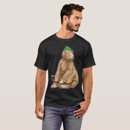 Monkey Archer Bow T-shirt (Voorkant volledig)