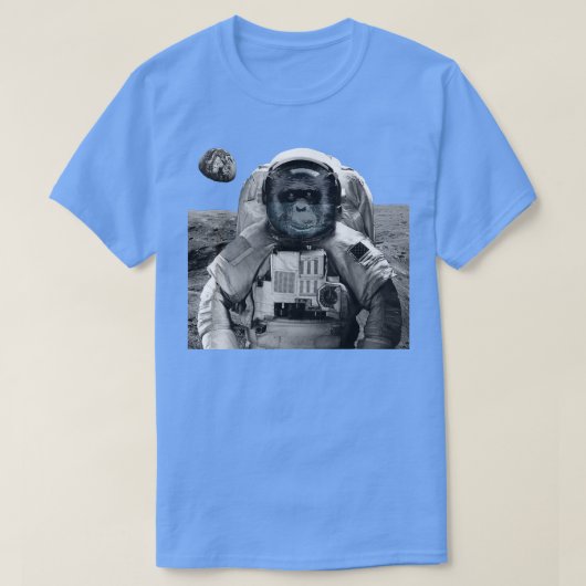 Monkey Astronaut Ape Space Travel Chimpansee Astro T-shirt (Design voorkant)