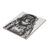 Monkey Astronaut Tegeltje (Zijkant)
