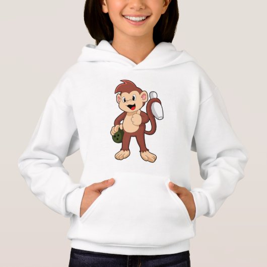 Monkey at Bowling with Bowling (Voorkant)