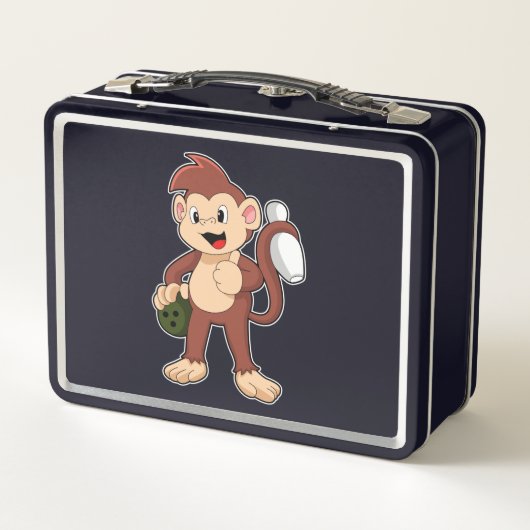 Monkey at Bowling with Bowling (Achterkant)