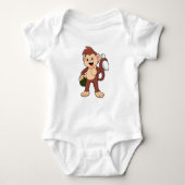 Monkey at Bowling with Bowling Romper (Voorkant)