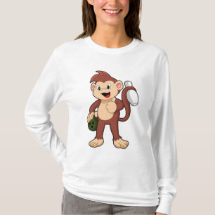 Monkey at Bowling with Bowling T-shirt