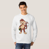 Monkey at Bowling with Bowling T-shirt (Voorkant volledig)
