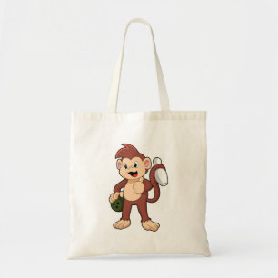 Monkey at Bowling with Bowling Tote Bag
