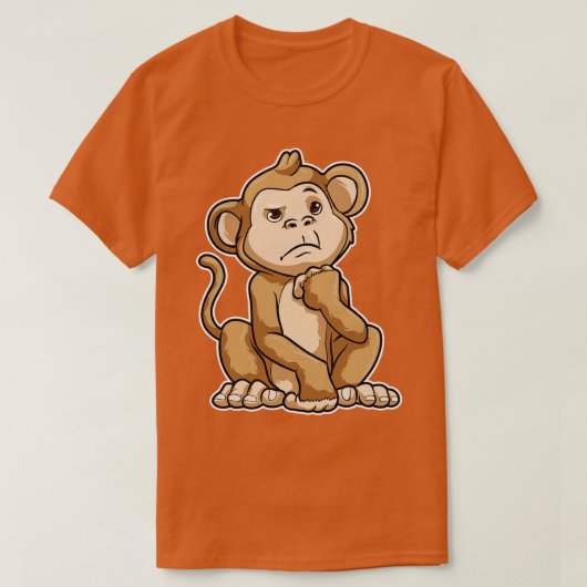 Monkey attent t-shirt (Design voorkant)