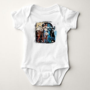 Monkey Baby Jersey Bodysuit, White Romper
