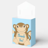 Monkey Baby shower Blue Bedankdoosjes (Geopend)