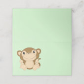 Monkey Baby shower Green (Buitenkant ongevouwen)