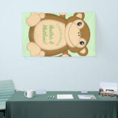 Monkey Baby shower Green Spandoek (Beurs)